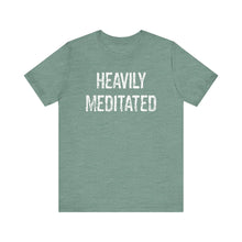 Load image into Gallery viewer, Heavily Meditated bright with white Unisex Jersey Short Sleeve Tee