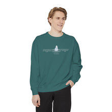 Load image into Gallery viewer, Equanimity Quote on Calm Waters Crewneck