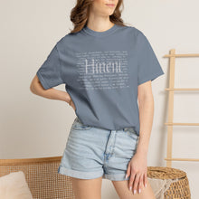Load image into Gallery viewer, Hineni Here I am Paragraph with Subtle Back Script