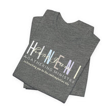 Load image into Gallery viewer, Bella Soft Hineni Colorful logo in dark color Short Sleeve Tees