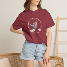 Load image into Gallery viewer, Comfort Colors Tshirt Retreating You Hineni Logo with back Hey You