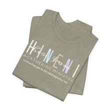 Load image into Gallery viewer, Bella Soft Hineni Colorful logo in dark color Short Sleeve Tees