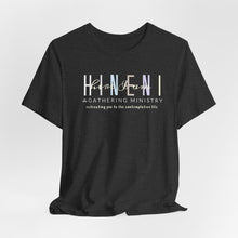 Load image into Gallery viewer, Belle soft Fall colors multi Hineni logo T-Shirt
