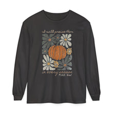 Load image into Gallery viewer, I will praise Him- Long Sleeve T-Shirt, Autumn Psalm 104 Design
