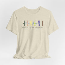 Load image into Gallery viewer, Bella Soft Tee with Colorful Hineni Logo - light colors