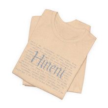 Load image into Gallery viewer, Bella soft- heathered colors - Hineni paragraph logo- with back