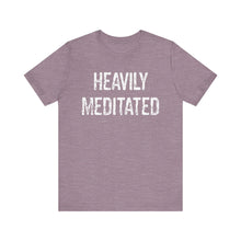 Load image into Gallery viewer, Heavily Meditated bright with white Unisex Jersey Short Sleeve Tee