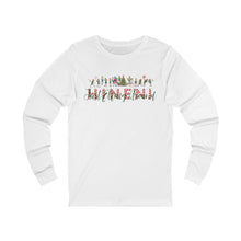 Load image into Gallery viewer, cute elfing around front with Adoration back Holiday Unisex Long Sleeve Tee