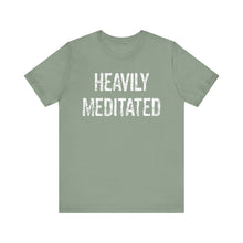 Load image into Gallery viewer, Heavily Meditated bright with white Unisex Jersey Short Sleeve Tee