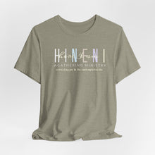 Load image into Gallery viewer, Belle soft Fall colors multi Hineni logo T-Shirt