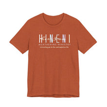 Load image into Gallery viewer, Belle soft Fall colors multi Hineni logo T-Shirt