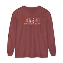 Load image into Gallery viewer, Fall Hineni Logo Comfort Colors Long Sleeve Tee