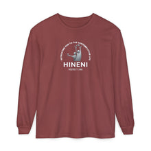 Load image into Gallery viewer, HINENI Presence 'Here I Am' Long Sleeve T‑Shirt