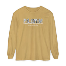 Load image into Gallery viewer, Comfort Colors Pilgrim Long Sleeve Tee with back logo