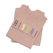 Load image into Gallery viewer, Bella Soft Tee with Colorful Hineni Logo - light colors