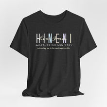Load image into Gallery viewer, Bella Soft Hineni Colorful logo in dark color Short Sleeve Tees