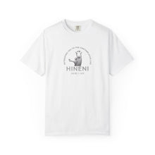 Load image into Gallery viewer, Comfort Colors Tshirt Retreating You Hineni Logo with back Hey You