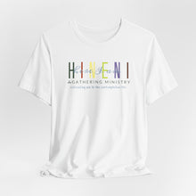 Load image into Gallery viewer, Bella Soft Tee with Colorful Hineni Logo - light colors