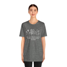 Load image into Gallery viewer, Debbies - Meister Eckhart quote with Wildflowers Heathered Tee