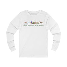 Load image into Gallery viewer, Just Elfin' Around Heathered Long Sleeve Tee