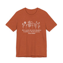 Load image into Gallery viewer, Debbies - Meister Eckhart quote with Wildflowers Heathered Tee