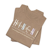 Load image into Gallery viewer, Belle soft Fall colors multi Hineni logo T-Shirt