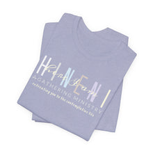 Load image into Gallery viewer, Bella Soft Hineni Colorful logo in dark color Short Sleeve Tees