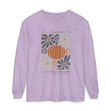 Load image into Gallery viewer, I will praise Him- Long Sleeve T-Shirt, Autumn Psalm 104 Design