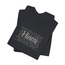 Load image into Gallery viewer, Bella Soft Hineni Tee paragraph front only neutral colors