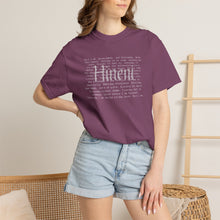 Load image into Gallery viewer, Hineni Here I am Paragraph with Subtle Back Script