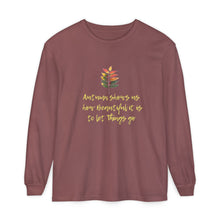 Load image into Gallery viewer, Autumn-Inspires us to let go Long Sleeve tshirt