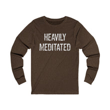 Load image into Gallery viewer, Heavily Meditated Hineni Unisex Jersey Long Sleeve Tee
