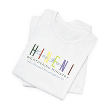 Load image into Gallery viewer, Bella Soft Hineni Colorful logo in dark color Short Sleeve Tees
