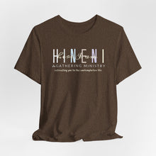 Load image into Gallery viewer, Bella Soft Hineni Colorful logo in dark color Short Sleeve Tees