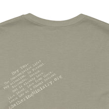 Load image into Gallery viewer, Bella soft- neutral Hineni Paragraph logo- back