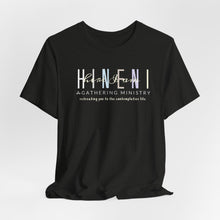 Load image into Gallery viewer, Belle soft Fall colors multi Hineni logo T-Shirt