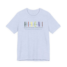 Load image into Gallery viewer, Bella Soft Tee with Colorful Hineni Logo - light colors