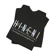 Load image into Gallery viewer, Bella Soft Hineni Colorful logo in dark color Short Sleeve Tees