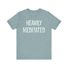 Load image into Gallery viewer, Heavily Meditated bright with white Unisex Jersey Short Sleeve Tee