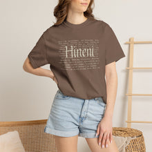 Load image into Gallery viewer, Vivid Hineni Here I Am Paragraph with Jesus Mercy on back