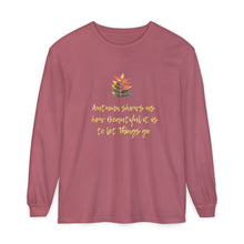 Load image into Gallery viewer, Autumn-Inspires us to let go Long Sleeve tshirt