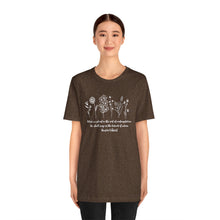 Load image into Gallery viewer, Debbies - Meister Eckhart quote with Wildflowers Heathered Tee