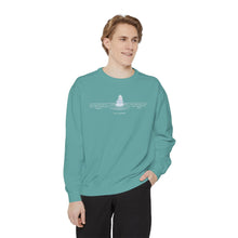 Load image into Gallery viewer, Equanimity Quote on Calm Waters Crewneck