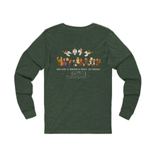 Load image into Gallery viewer, cute elfing around front with Adoration back Holiday Unisex Long Sleeve Tee