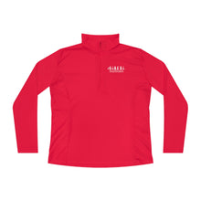 Load image into Gallery viewer, Here I am Hineni logo Ladies Quarter-Zip Pullover