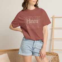 Load image into Gallery viewer, Vivid Hineni Here I Am Paragraph with Jesus Mercy on back