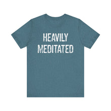 Load image into Gallery viewer, Heavily Meditated bright with white Unisex Jersey Short Sleeve Tee