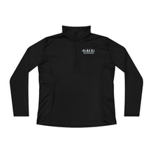 Load image into Gallery viewer, Here I am Hineni logo Ladies Quarter-Zip Pullover
