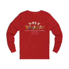 Load image into Gallery viewer, cute elfing around front with Adoration back Holiday Unisex Long Sleeve Tee