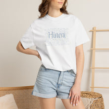 Load image into Gallery viewer, Vivid Hineni Here I Am Paragraph with Jesus Mercy on back
